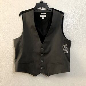 CALVIN KLEIN Formal Vest, Body Fit, Front Pockets, Adjustable Waist, Sz. XXL/NWT
